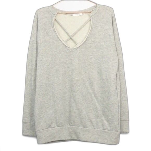 Cherish Lattice Gray Sweatshirt Like New Medium (255) - Picture 1 of 6